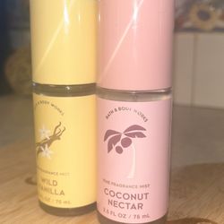 Coconut Nectar & Wild Vanilla Layering Scents By Bath and Body Works