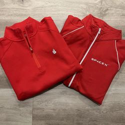 Space-X & Apple Half-zips