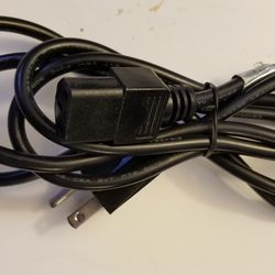 Standard 3 Prong AC Power cable For Computer,monitor, TV,Game Console