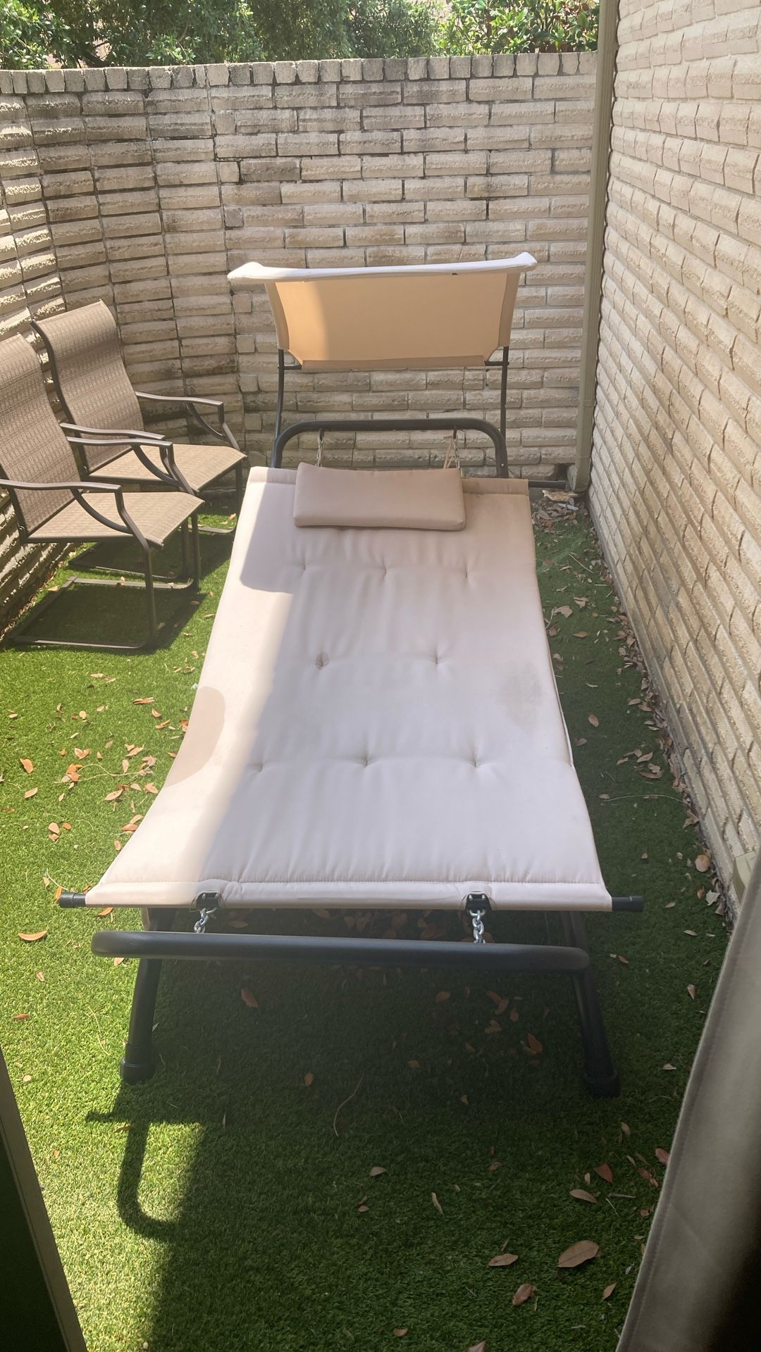 Hanging Hammock With Stand And Canopy