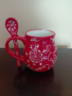 Ceramic Mug & Spoon
