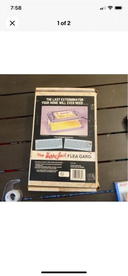 1987 the happy Jack  flea trap print advertisement ad