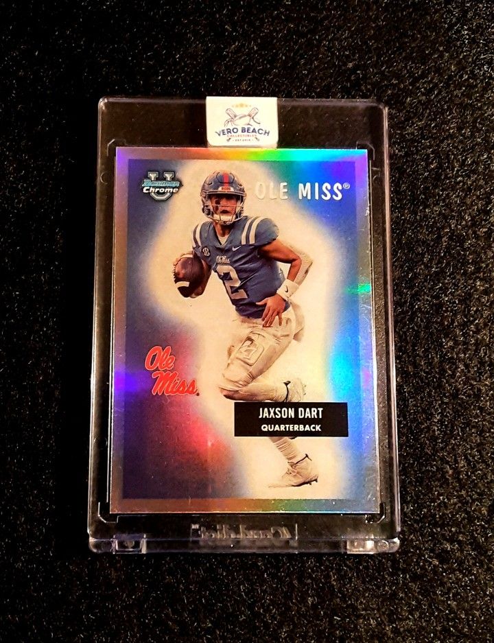 Jaxon Dart 2023 Bowman U Chrome OLE MISS NY GIANTS NFL