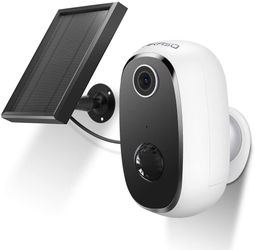Wireless Outdoor Security Camera, WiFi Solar and Rechargeable Battery Indoor Home Security Camera, Alexa/Google Home, 1080P, Night Vision, 2-Way Audio