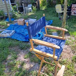 Large directors chair. Very good shape folds up also. $20 