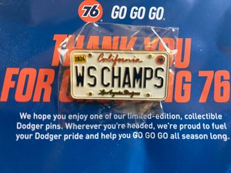 Los Angeles Dodgers Pins World Series Champs New