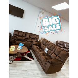 NEW COMFY BARCELONA SOFA LOVESEAT CHAIR SET ON SALE $1599! EASY NO CREDIT FINANCING 💰SAME DAY DELIVERY 🚚 