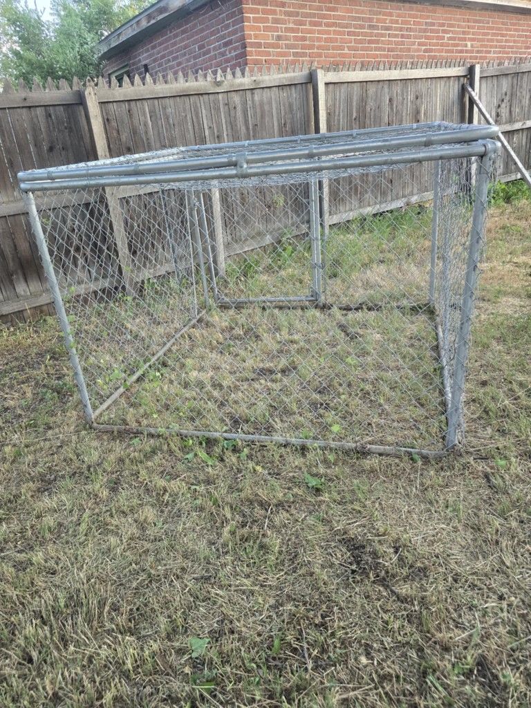Steel Chain Link Portable Outdoor Dog Kennel