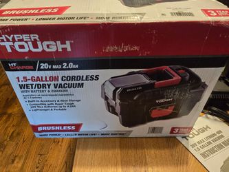 Hyper tough 20v cordless wet dry vacuum open box
