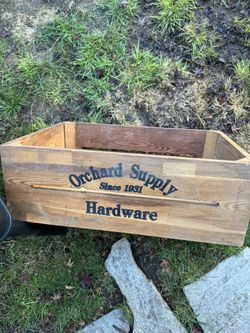 Orchard Supply Hardware Wood Crate Box