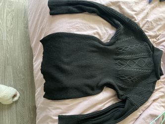 Winter Little Black Sweater Dress 