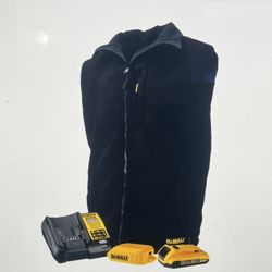 DEWALT Black Polyester Heated Jacket (medium) Brand New