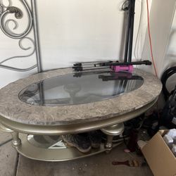 Grey Marble Coffee Table 
