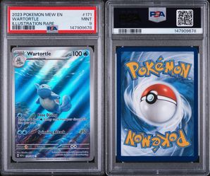 PSA 9 Wartortle Illustration Rare 171/165 Pokemon 151