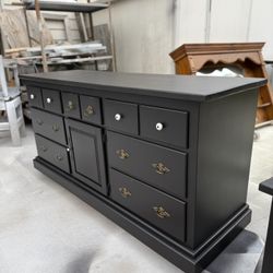 Black Dresser And Wardrobe