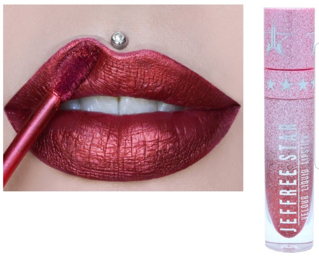UNUSED JEFFREE STAR VELOUR LIQUID LIPSTICK POINSETTIA