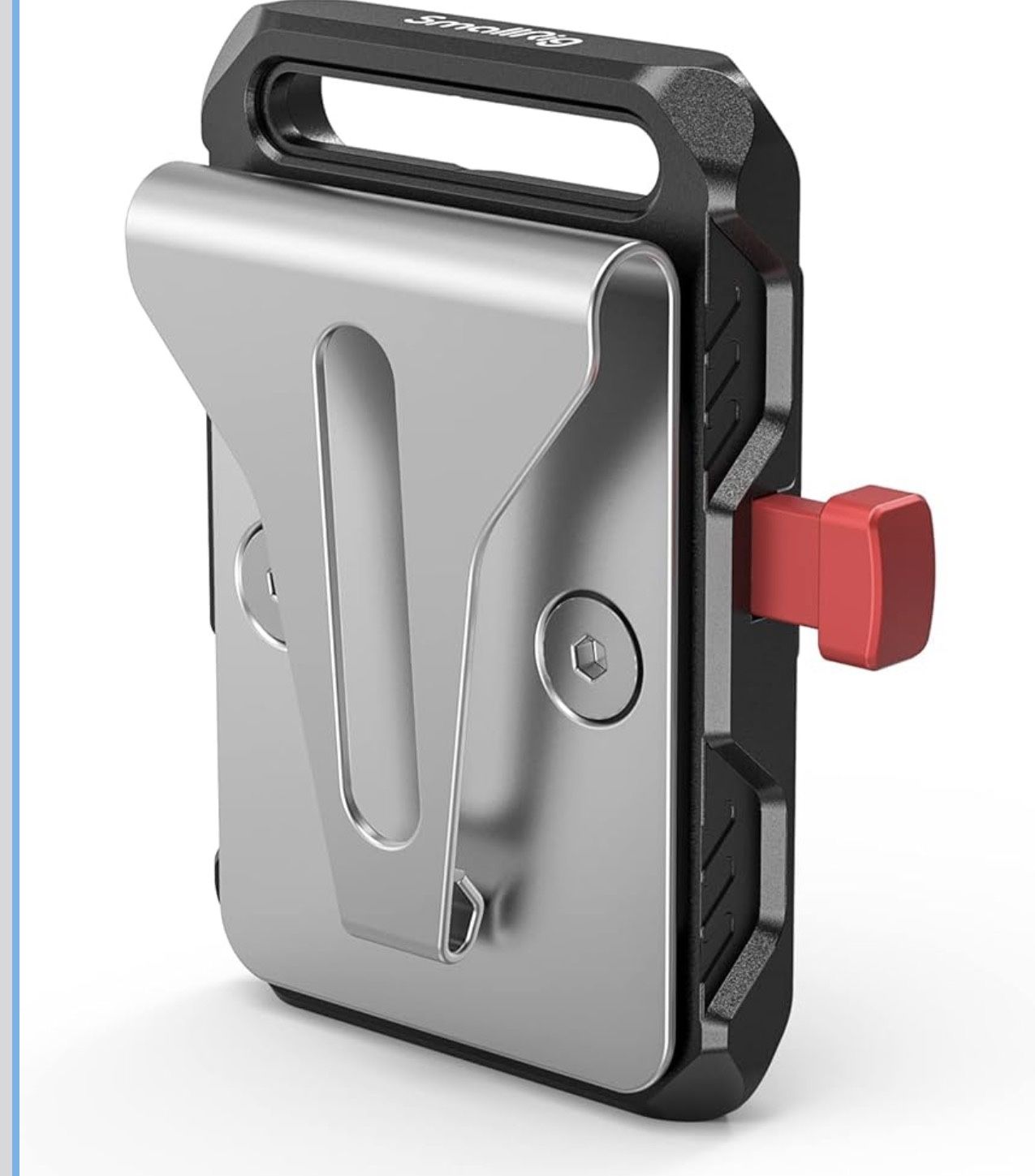 SmallRig Mini V Mount Battery Plate, V-Lock Mount Battery Plate for Camera Power Supply with Belt Clip, 2990