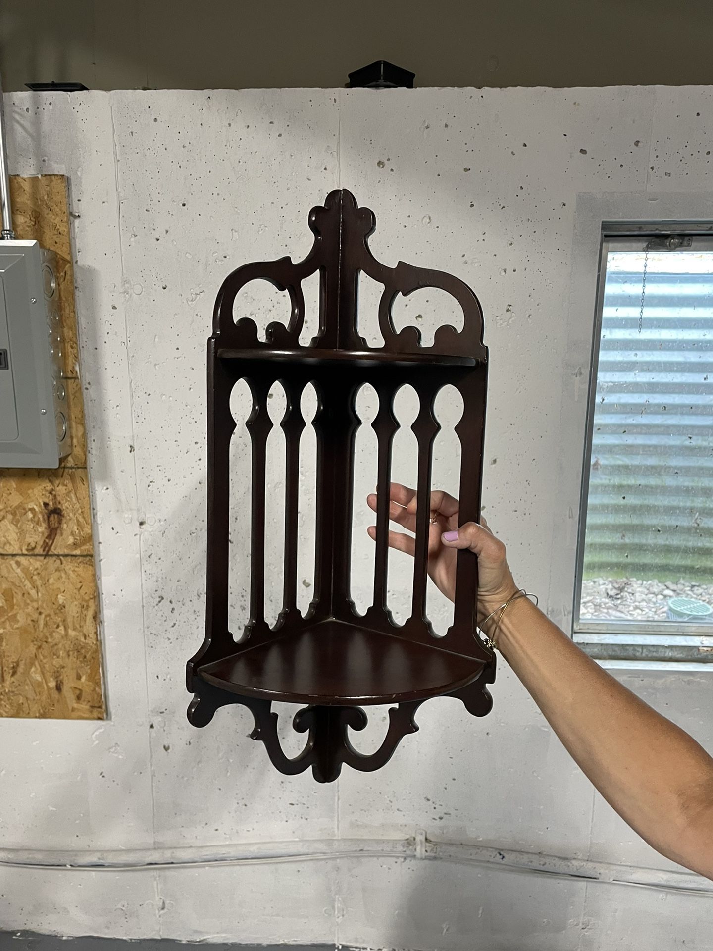 Mahogany Corner Shelf