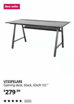 very good condition black desk