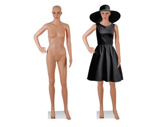 Female Mannequin Full Body, Torso Dress Form Mannequin, Detachable Stand, 69 Inches Adjustable Dress Model, 360° Rotating Head
