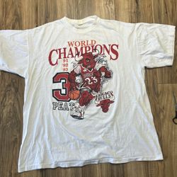Vintage Bulls 3-Peat Championship Tshirt