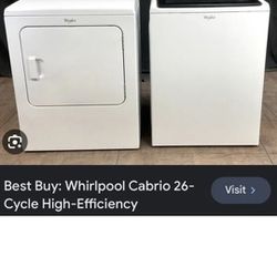 Gas Whirlpool Washer/Dryer Set