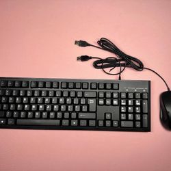 NEW WIRED KEYBOARD & MOUSE COMPUTER PC A1