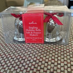 Hallmark Jingling, Holiday Bells, Salt, And Pepper Shakers