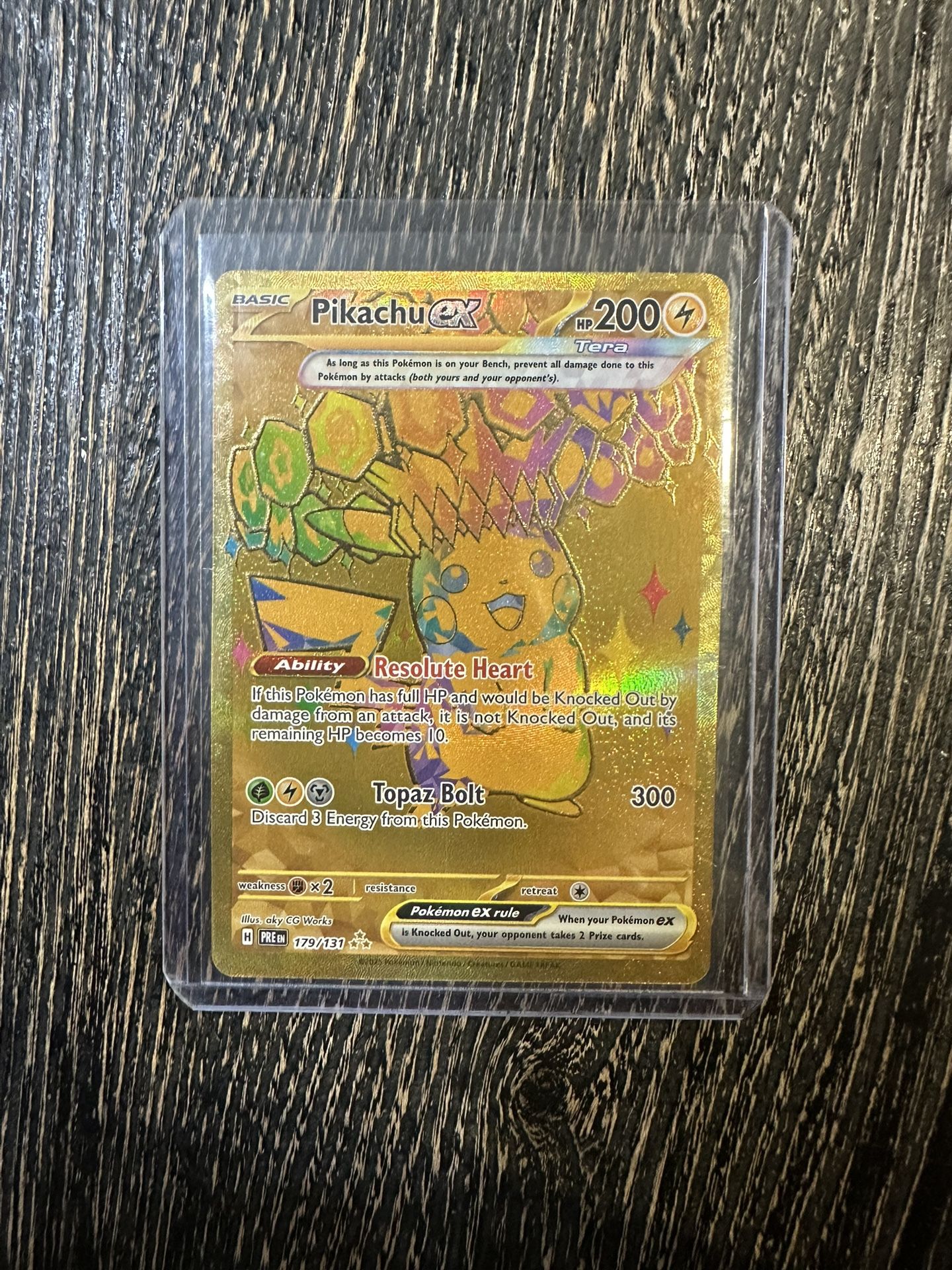 Pikachu From Prismatic Booster Pack RAW