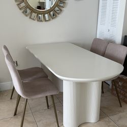 White Dining Room Table