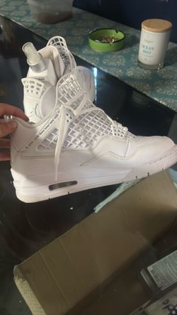 Women’s Air Jordan 4 Net “White” (FN7251-107), size 8,