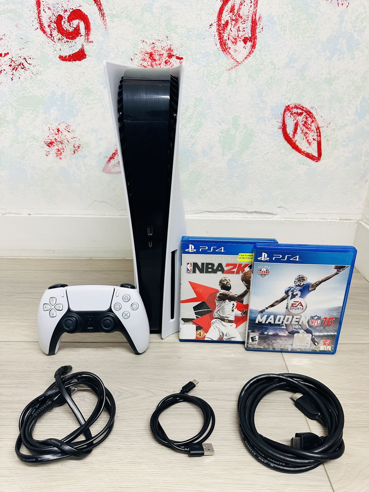 Sony PlayStation 5 - 825GB , Bonus 2 Games ( Used Very New )