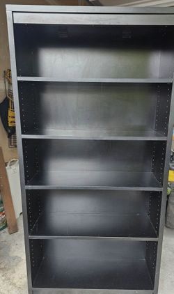 Black wood book shelf
