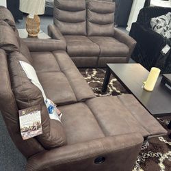 Sofa And Love Reclining Made By Catbapper Memory Foam Insert 