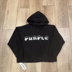 Purple Brand Cropped Hoodie