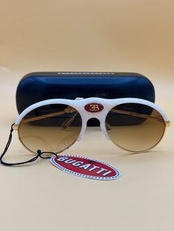 BUGATTI 64748 IVORY OPTIC SUNGLASSES USED