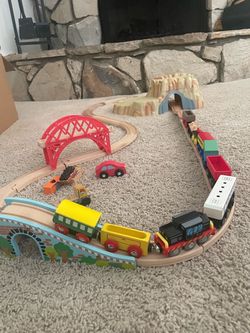 Kid Craft wooden train set