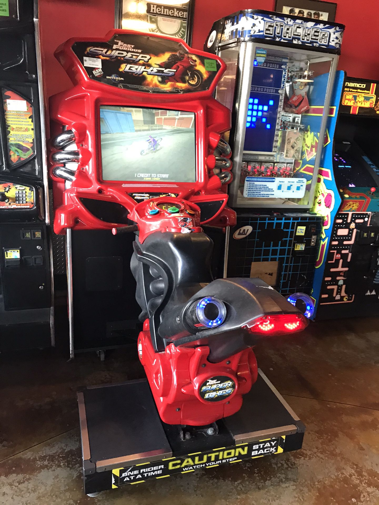 The Fast and the Furious SUPER BIKES Motorcycle Arcade Driving Video Game