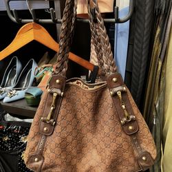 Gucci Brown Guccissima Leather Pelham Bag