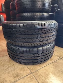 205 55R 16 YOKOHAMA GTX TIRES 2055516 USED TIRES (PAIR) MOUNT BALANCE INCLUDED