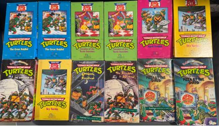 Teenage Mutant Ninja Turtles VHS Lot – 12 Tapes