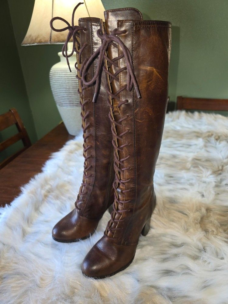 FRYE Tall Parker Lace Up Boots