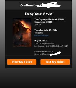 The Odyssey IMAX 70mm Regal LA Live Thursday 11pm