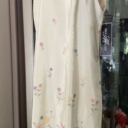 Yellow Lined Dress , New, Really Pretty As 8