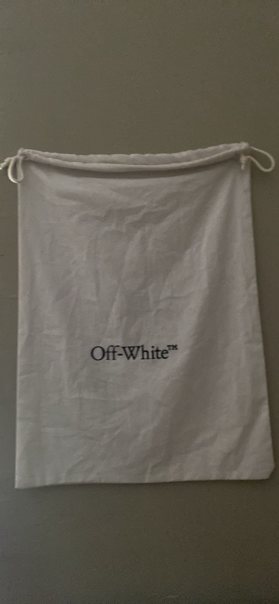 Off White Shoe Bag