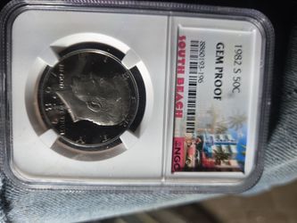 1982 S Kennedy Half Dollar Gem Proof NGC Slabbed