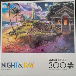 Beach Cabin 300 Large Piece Jigsaw Puzzle