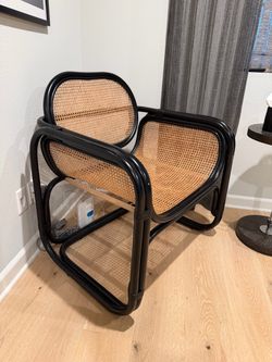 New Modern Rattan Accent Chair