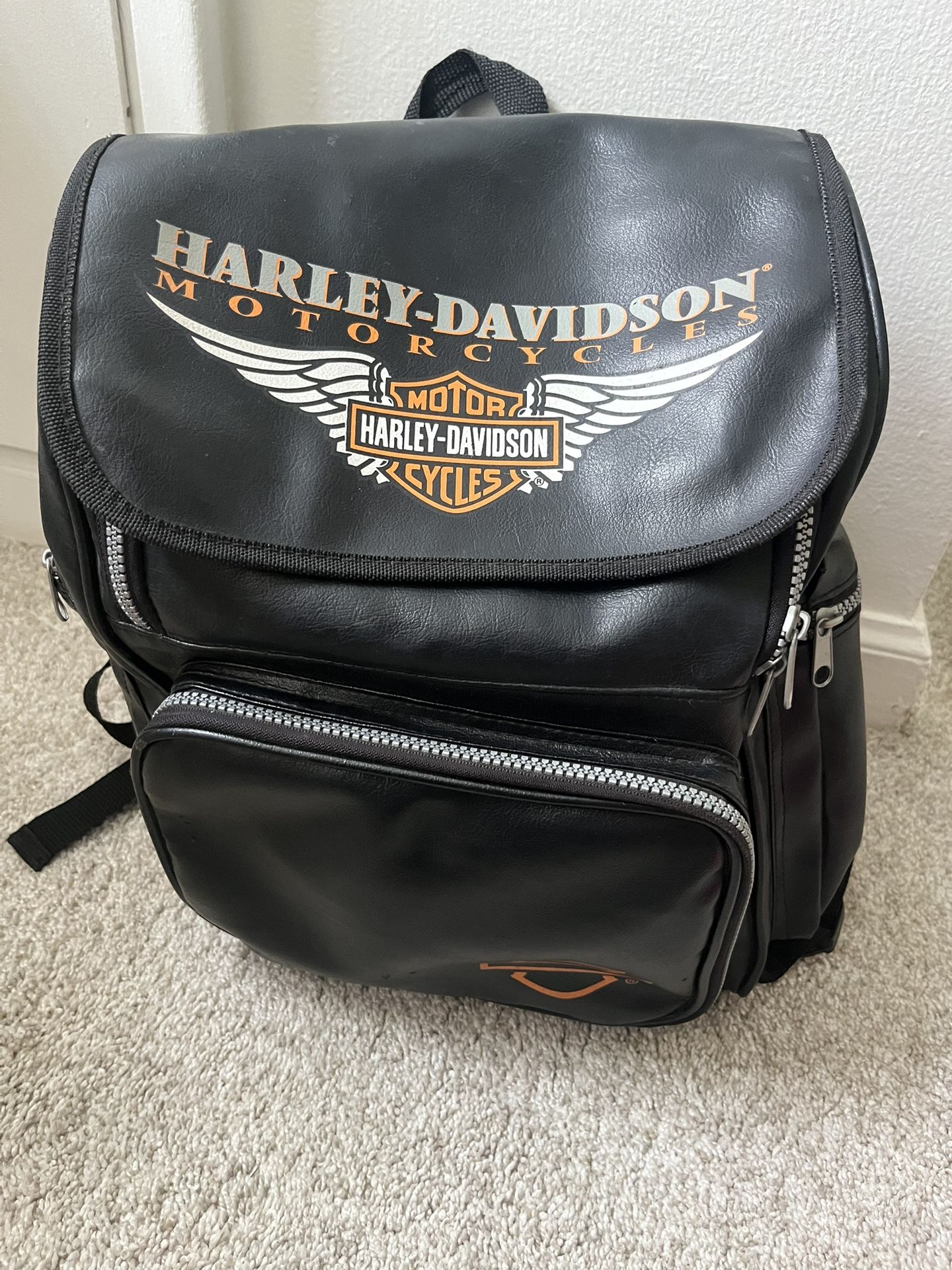 Harley Davidson Leather Backpack