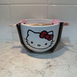 Hello Kitty Bowl With Chopsticks 